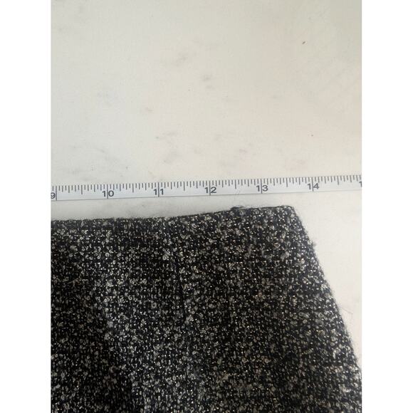 Casual Corner Tweed Wool Blend Skirt Gray Black Made in Italy Size 4 - Picture 8 of 8
